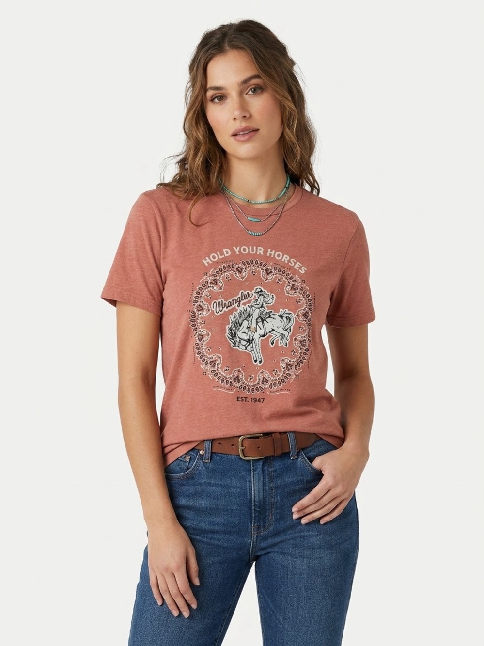 Wrangler "Hold Your Horses" Western Graphic T-Shirt